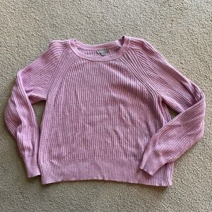J. Crew Fisherman Sweater in Light Pink